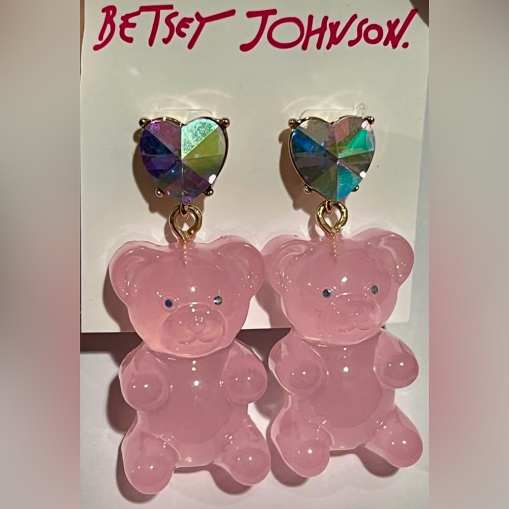Betsey Johnson Gummy Bear Sugar Rush Candy Earrings